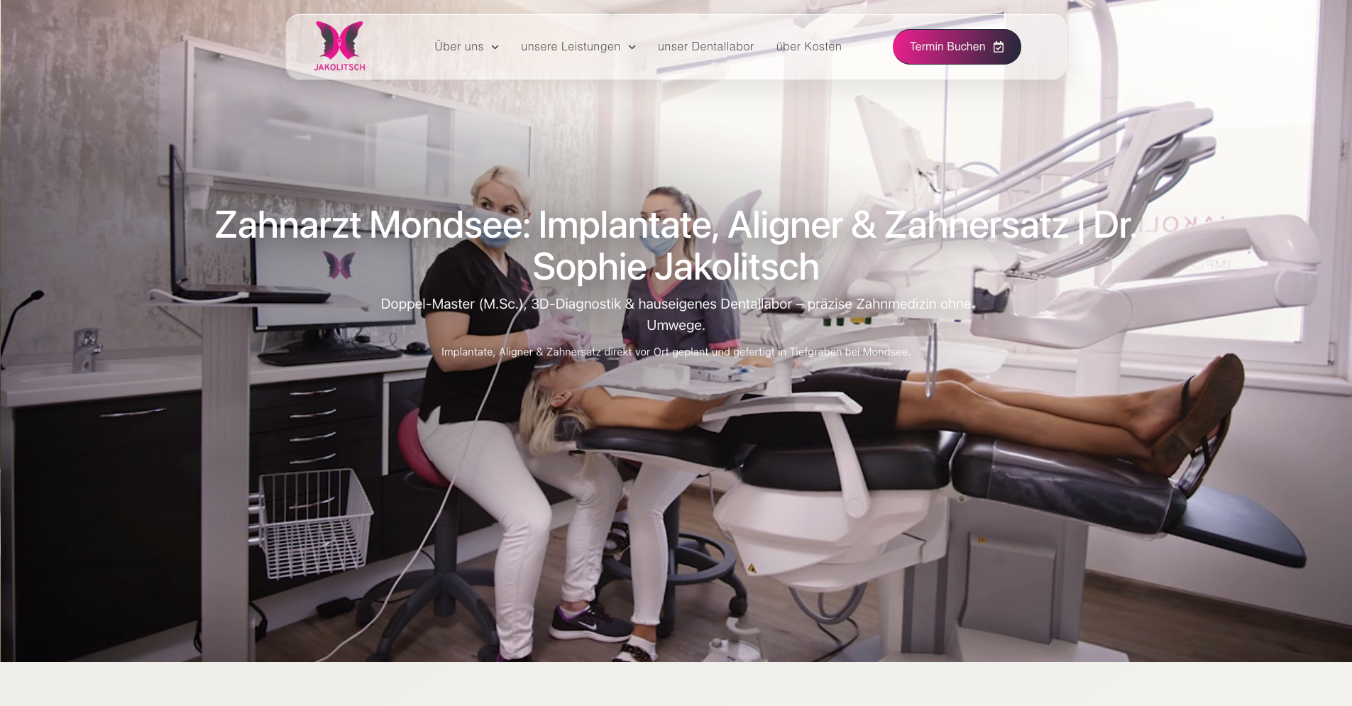 Zukunft Aligner Landingpage